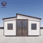 73sqm Flat Pack Folding House Containers Expandable Portable Homes for sale