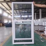Heat Insulated UPVC Single Hung Window Ventilator White Black for sale