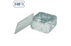 China Galvanized Steel 4x4x1-1/2 Square Steel Electrical Box With Screw supplier