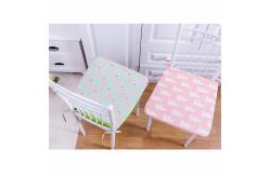 China Patterned Plush Bench Cushion , Soft Sponge Filling Thin Seat Cushions supplier