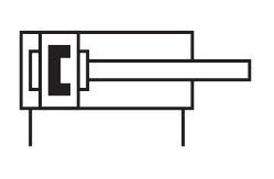 China Piston rod cylinder with internal thread ADVU-12-10-P-A 156501 156587 supplier