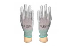 China Dust Free PU Coated ESD Palm Fit Anti Static Gloves supplier