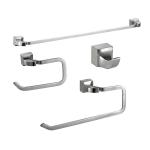 Stainless Steel Bathroom Hardware Sets Towel Rack 4 Pcs Hotel Accessories for sale