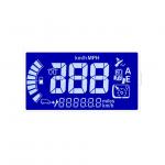TN 6 O'Clock Monochrome Transflective Custom Lcd Display For Instrument