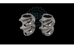China 6542 Material Rectangle Spline Extruder Screw Elements For Plastic Machine supplier