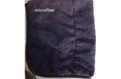 China Microfiber 300gsm 150cm Width Black Durable Piping Good-looking Sports Cleaning Towel supplier