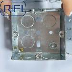 British Stand Galvanized GI Switch And Socket Box 1 Gang Boxes With 20mm 25mm Knockout for sale