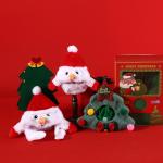 Pet Hat Santa Claus Headgear Carton Christmas Tree Design Cat Accessories   Season for sale