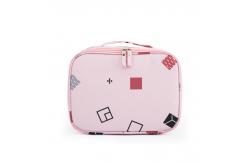 China Printed Pattern Oxford Fabric Double Zipper Makeup Storage Bag supplier