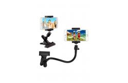 China Universal gooseneck phone mount Metal ABS Cell Phone Camera Holder For Tripod supplier