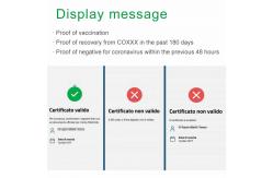 China Standalone APP Health Green Pass Scanner QR Code Green Pass Reader supplier