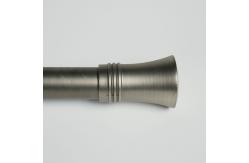 China Single Extendable Aluminum Alloy Curtain Rods End Caps supplier