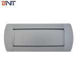 Silver Desk Flip Up Power Data Jack Supply For Company Training Room
