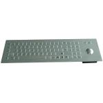 0.45mm flat keys metal keyboard with laser trackball with 1200 DPI resolution