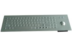 China 0.45mm flat keys metal keyboard with laser trackball with 1200 DPI resolution supplier