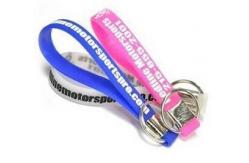 China Custom Design Silicone Bracelet Key Holder Food Safe supplier