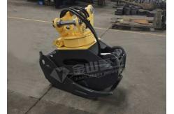 China Sugarcane Hydraulic Log Grapple , Doosan DH60 Rotating Log Grapple For Excavator supplier