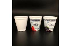China 170ml disposable plastic cup yogurt cups with lids frozen yogurt cups supplier