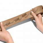 Eco Friendly Self Adhesive Kraft Paper Tape With Water Activated Single Sided Adhesive for sale
