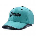 2 Eyelets Curve Peak Style 6 Panel Baseball Cap With Inner Tape Screen Printing Logo for sale