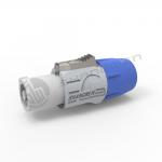 White Cu Power Connector Plug  / Circular Plug Socket Female IP44 Screw Type 3 Contact for sale