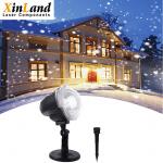 ABS Snowflake Indoor Outdoor Holiday Lights Remote Control White Snow Night Light for sale