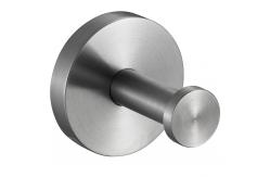 China Stainless Steel Single Robe Hook Chrome Satin Bedroom Wall Mount Coat Hanger supplier