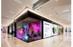 China Hanging Install P6 Transparent LED Display Screen 240mm×1000mm With Module supplier