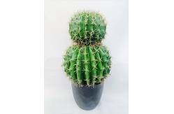 China Cactus Ball Highly Lifelike 90cm Artificial Succulent Plant Round Shape supplier