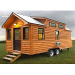 Light Steel Structure Trailer Prefabricated Tiny House With Loft Layout For 2 People for sale