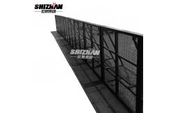 China 6061-T6 Black Concert Crowd Control Barrier With 2mm Mesh Thickness supplier