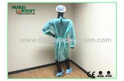 China CE MDR Single Use Isolation Gown 40G/M2 With Elastic Wrist supplier