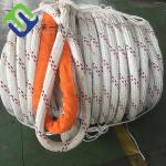 Polyester Cover Double Braided UHMWPE Mooring Rope Tug Towing Rope for sale