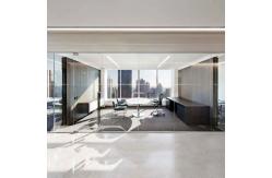 China Waterproof Office Partition Walls Portable Swing Hinges Modular Glass Partition supplier