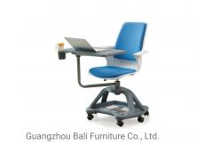 China Modern Swivel PP Plastic Office Training Chair With Wheels And Cotton Pad supplier