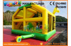 China Animal Inflatable Bounce House Slide Combo With Hand Pringting ROHS EN71 supplier