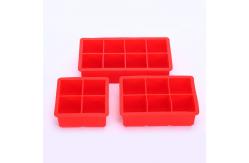 China OEM Food Grade Silicone Ice Cube Trays With Removable Lid supplier