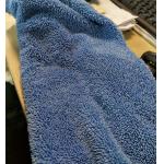 Blue Microfiber Fabric Twisted 450gsm Mop 80% polyester 20% polyamide Fabric for sale