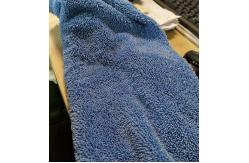 China Blue Microfiber Fabric Twisted 450gsm Mop 80% polyester 20% polyamide Fabric supplier