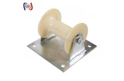 China Edge Mount Manhole Wire Pulling Rollers , Pithead Cable Pulling Rollers supplier
