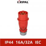 380V IP44 3 Phase Industrial Sockets And Plug Universal IEC standard for sale