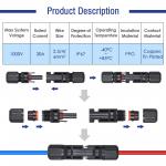 Durable MC4 Branch Solar PV Connectors Male Female 8 Pairs Waterproof