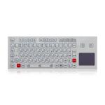 81 Keys Ruggedized Touchpad Membrane Keyboard With Gold On Gold Switch for sale