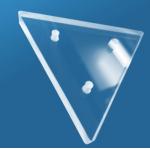 1100°C Triangular Fused Quartz Plate With Holes Customized To Your Needs