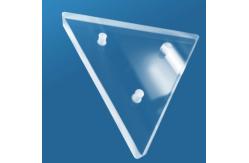 China 1100°C Triangular Fused Quartz Plate With Holes Customized To Your Needs supplier