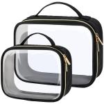Clear Waterpr oof Makeup Bags, 2 Pack TSA Approved Toiletry Bag with Handle Large Toiletry Bags Fit Carry-on Travel for sale