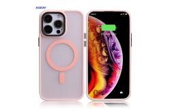 China Shockproof Magsafe Phone Case Translucent Back Anti Fingerprint supplier