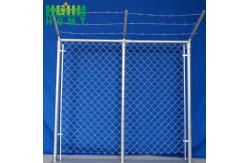 China Boundary Protection Galvanized Chain Link Fence Black Customizable Wire Mesh supplier