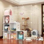 Cat Cage Large Free Space Household Two Cats With Toilet Large Castle Indoor Cat Cage Villa for sale