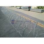 Anti Corrosive Galvanized Razor Wire / Ribbon Barbed Wire BTO11 BTO-22 BTO-30 for sale